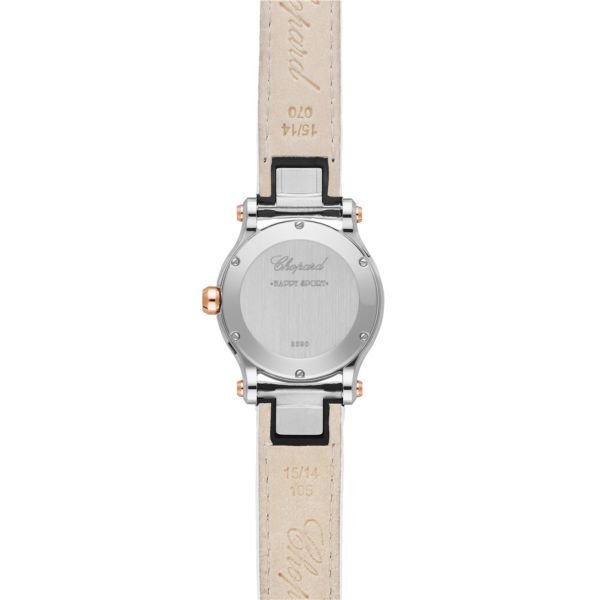 Chopard Happy Sport Stainlees steel and18K Rose Gold & Diamonds Ladies Watch - Premium Luxury Product