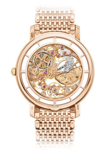 Patek Philippe Calatrava Skeleton Rose Gold Men's Watch