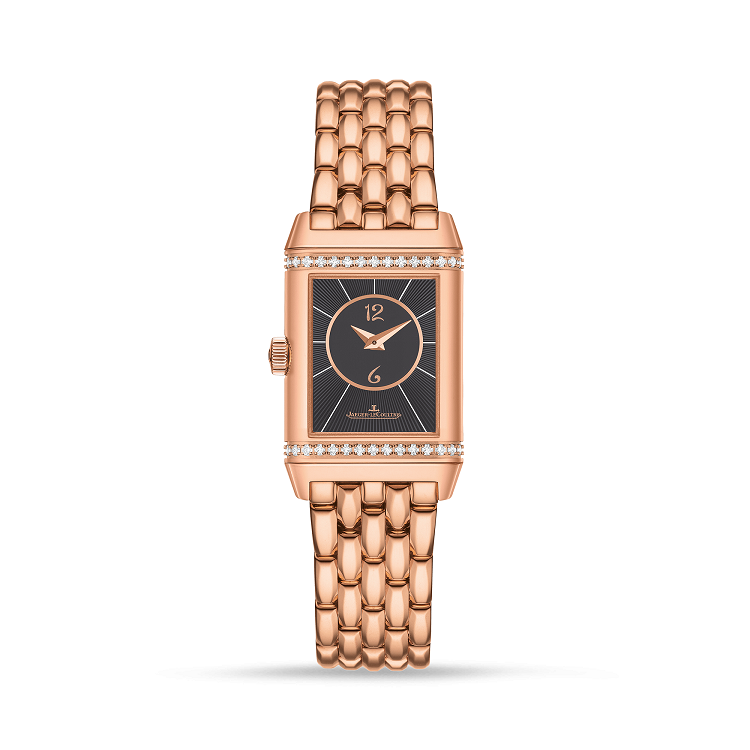 Jaeger-Lecoultre Reverso Classic Duetto 18K Rose Gold & Diamonds Lady's Watch - Premium Luxury Product