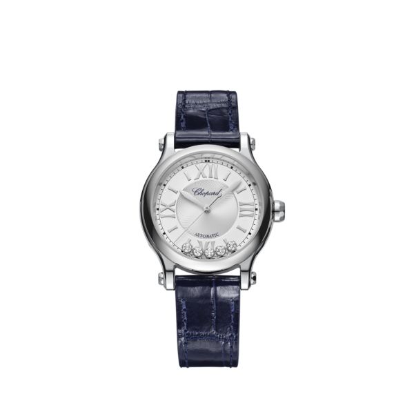 Chopard Happy Sport Stainlees steel & Diamonds Ladies Watch - Premium Luxury Product