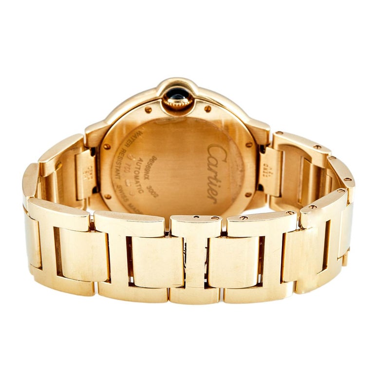Cartier Ballon Bleu 36mm Yellow Gold & Diamond Lady's Watch - Premium Luxury Product