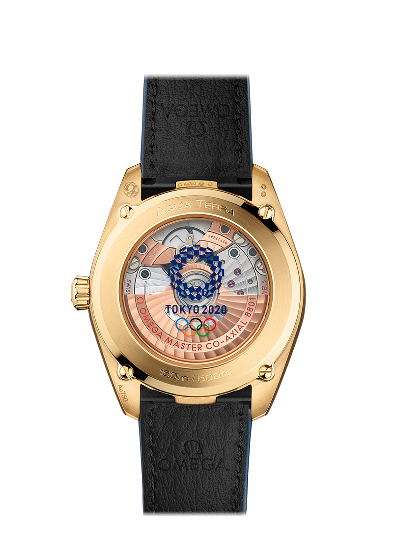 Omega Seamaster Aqua Terra Co-Axial Master Chronometer 18K Yellow Gold Lady's Watch - Premium Luxury Product