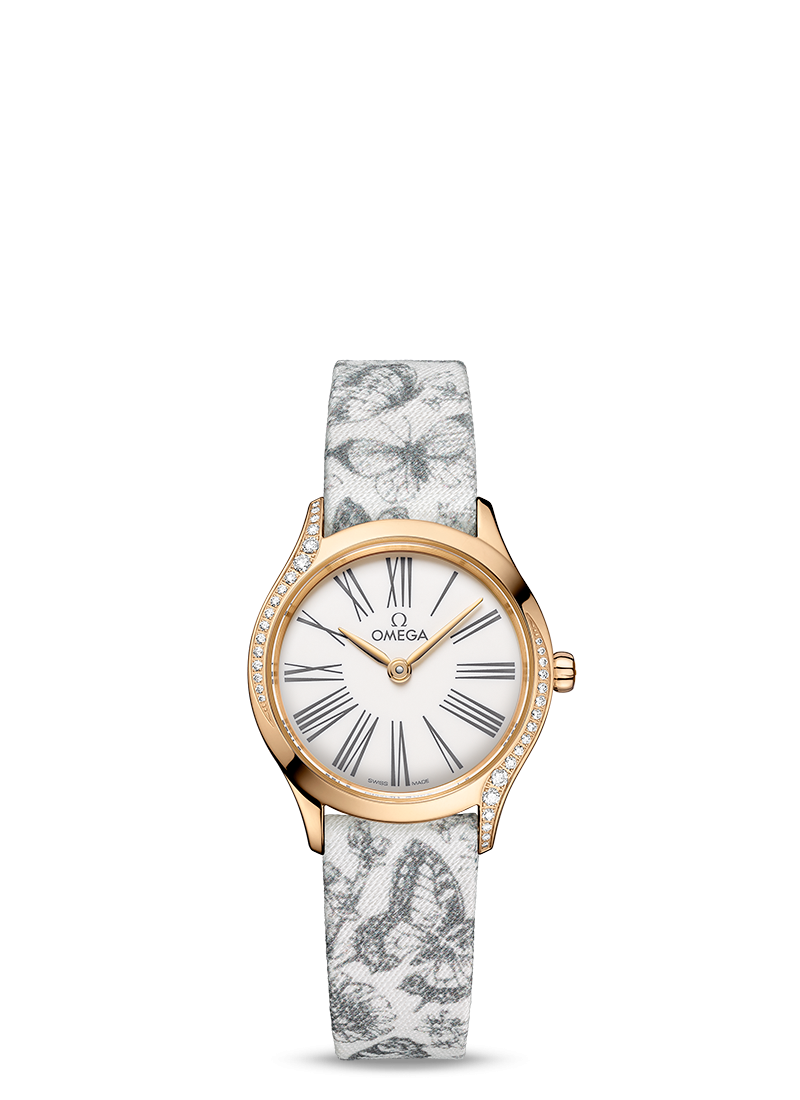 Omega De Ville Mini Tresor Quartz 18K Moonshine™ gold & Diamonds Lady's Watch - Premium Luxury Product