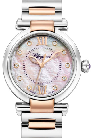 Chopard Imperiale Stainless Steel & Ethical Rose Gold & Diamonds Ladies Watch - Premium Luxury Product