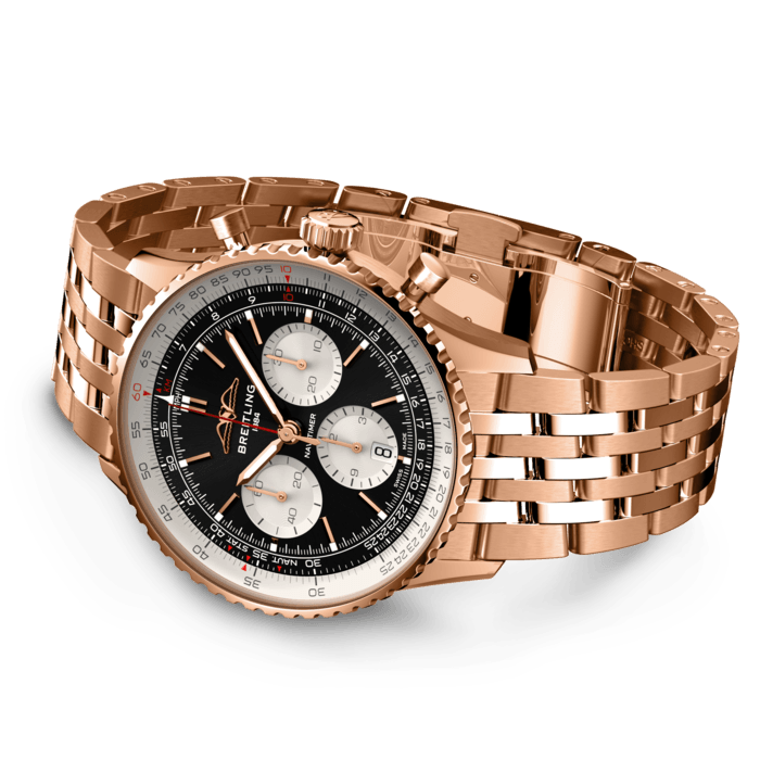 Breitling Navitimer B01 Chronograph 43 18K Red Gold Men's Watch - Premium Luxury Product