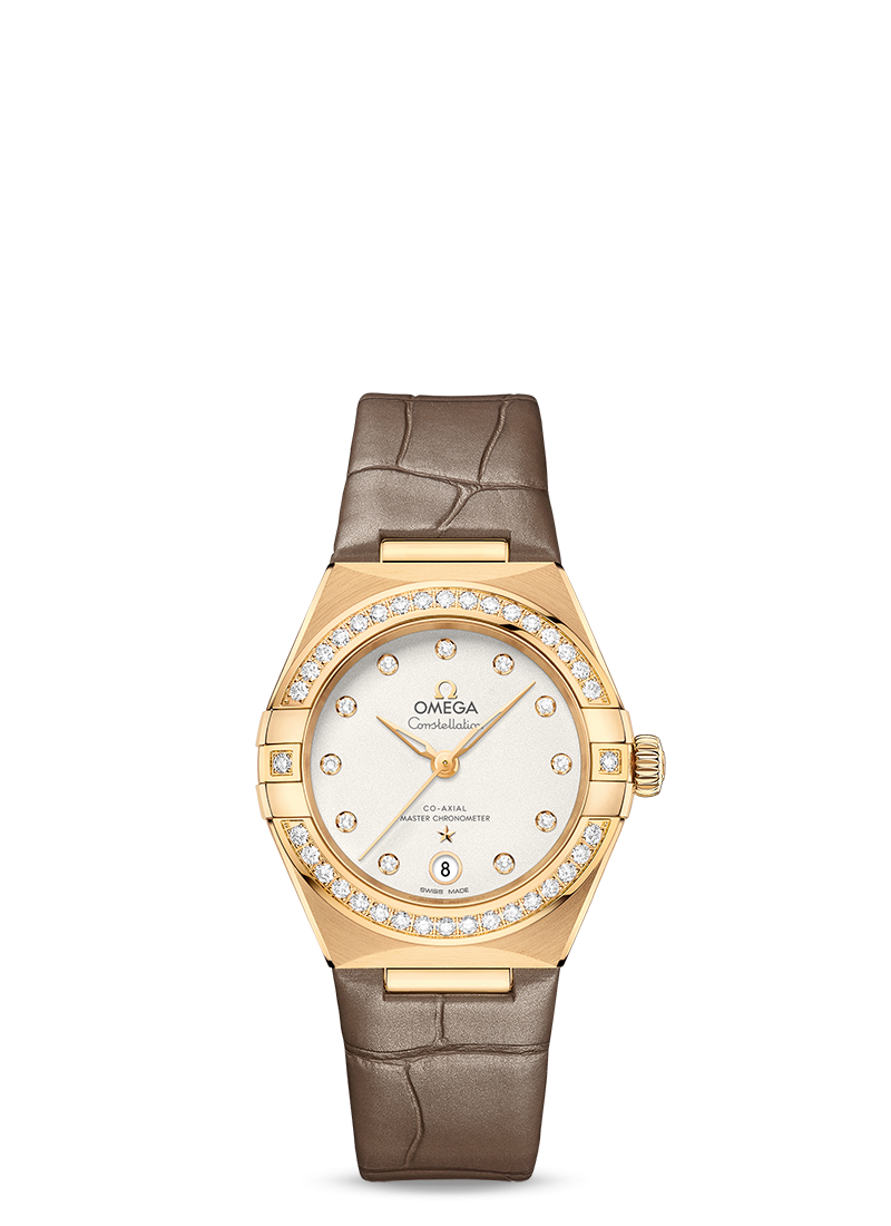 Omega Constellation Co-Axial Master Chronometer 18K Yellow Gold & Diamond Lady’s Watch - Premium Luxury Product