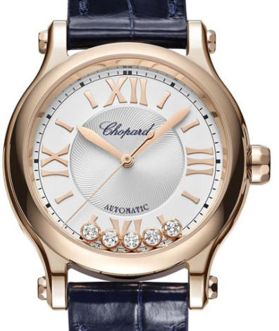 Chopard Happy Sport Ethical Rose Gold & Diamonds Ladies Watch - Premium Luxury Product