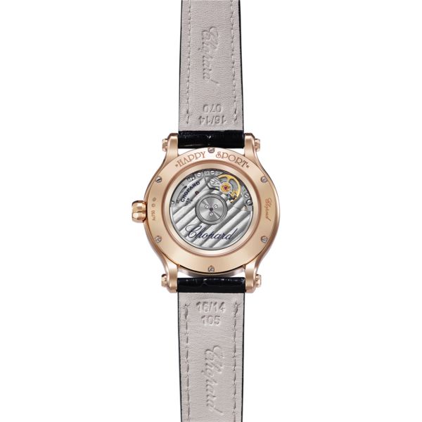 Chopard Happy Sport Ethical Rose Gold & Diamonds Ladies Watch - Premium Luxury Product