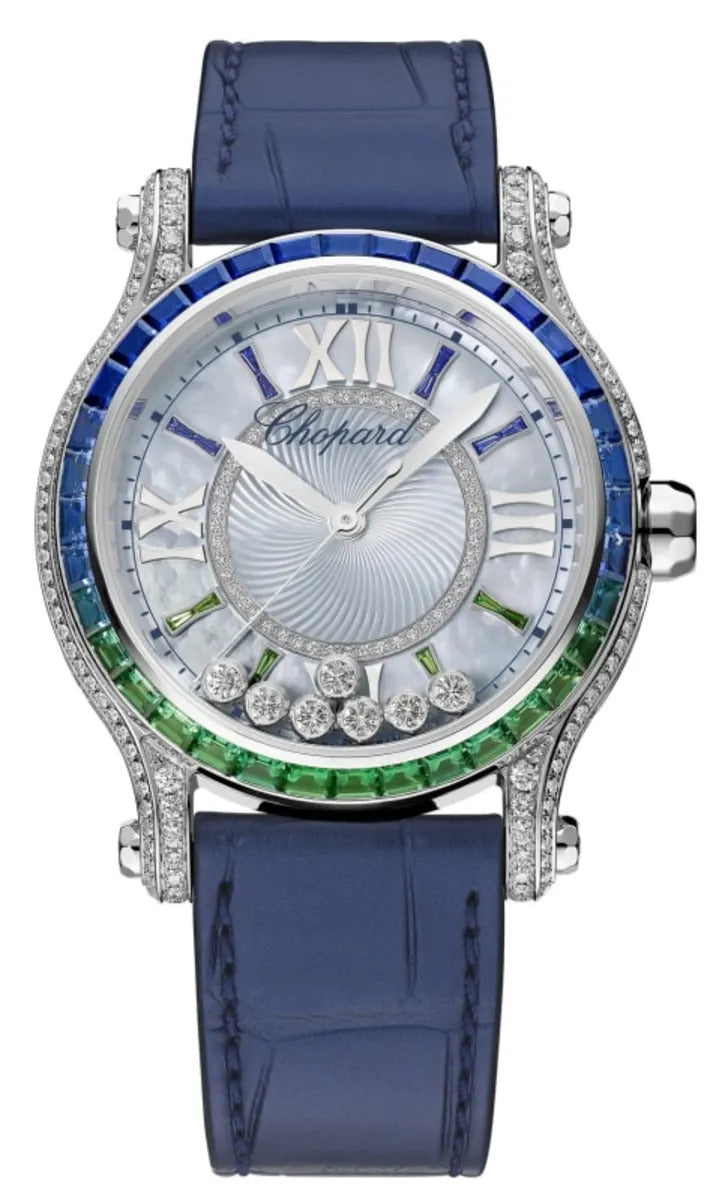 Chopard Happy Sport 18kt White Gold Lady's Watch - Premium Luxury Product