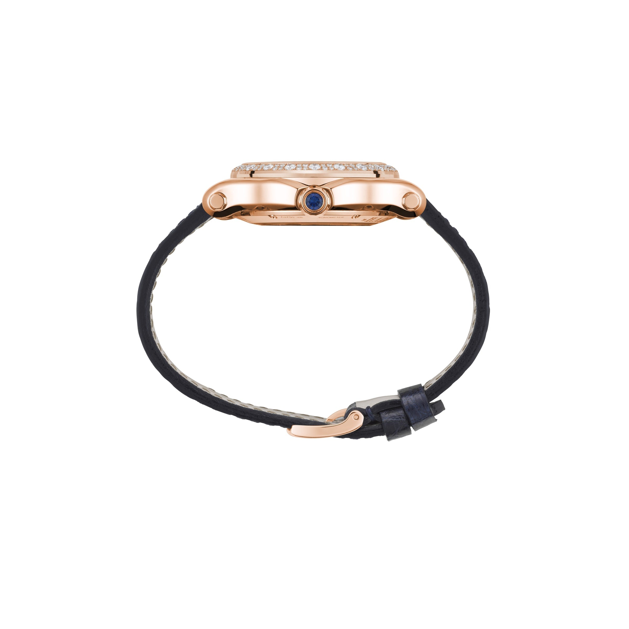 HAPPY MOON 36 MM, AUTOMATIC, ETHICAL ROSE GOLD, DIAMONDS 274894-5001