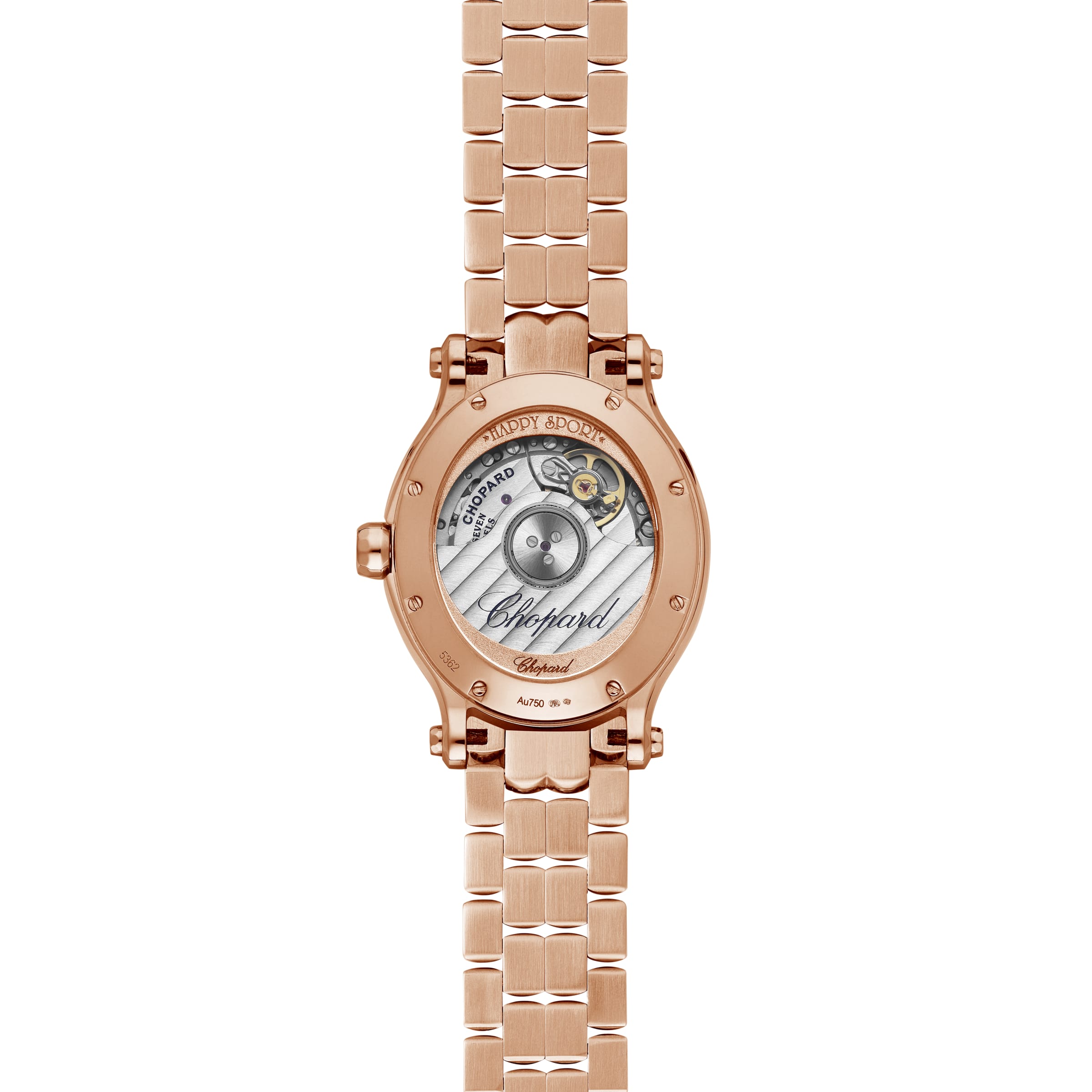 HAPPY SPORT 29 X 31 MM, AUTOMATIC, ETHICAL ROSE GOLD, DIAMONDS 275362-5005
