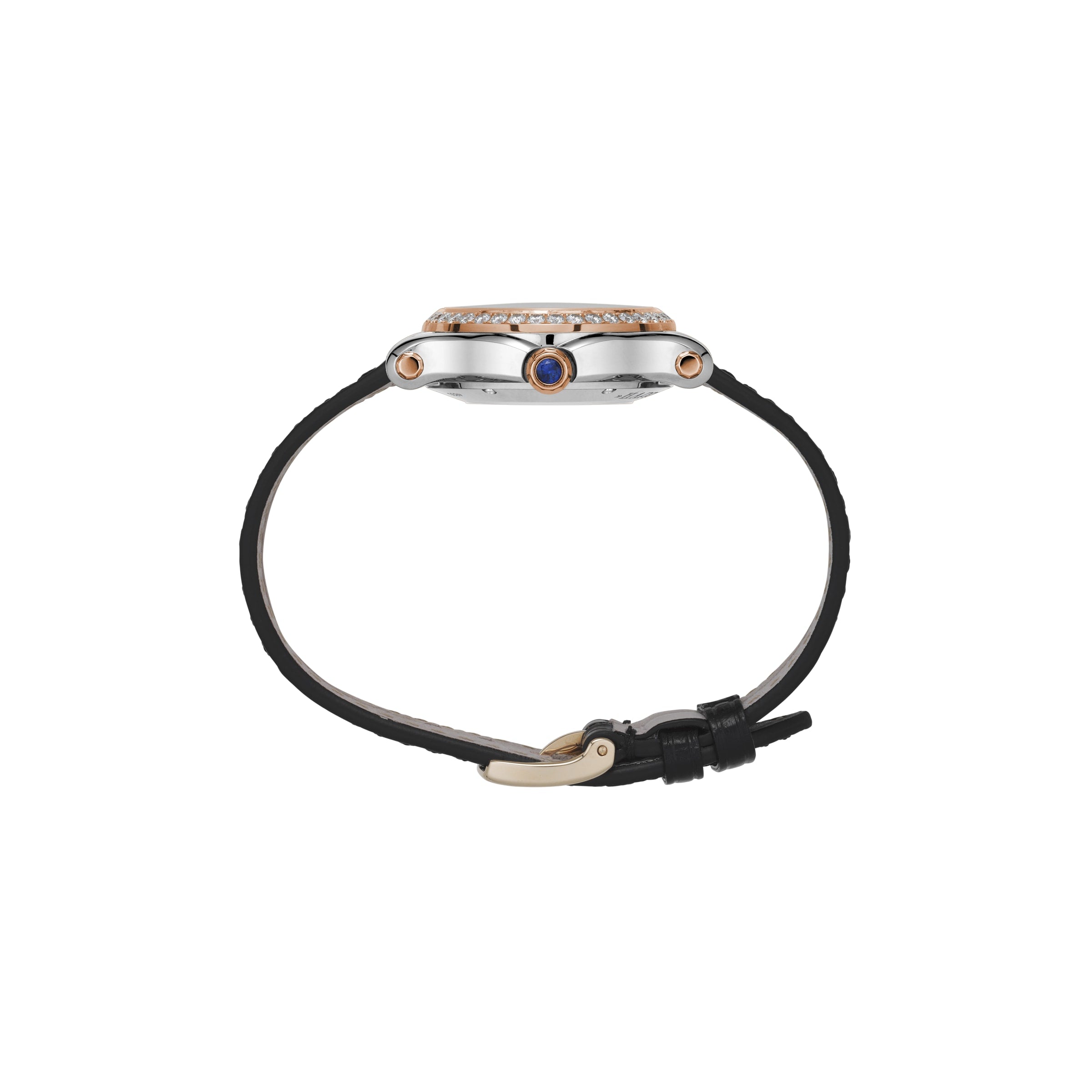 HAPPY SPORT 30 MM, AUTOMATIC, ETHICAL ROSE GOLD, LUCENT STEEL™, DIAMONDS 278573-6015