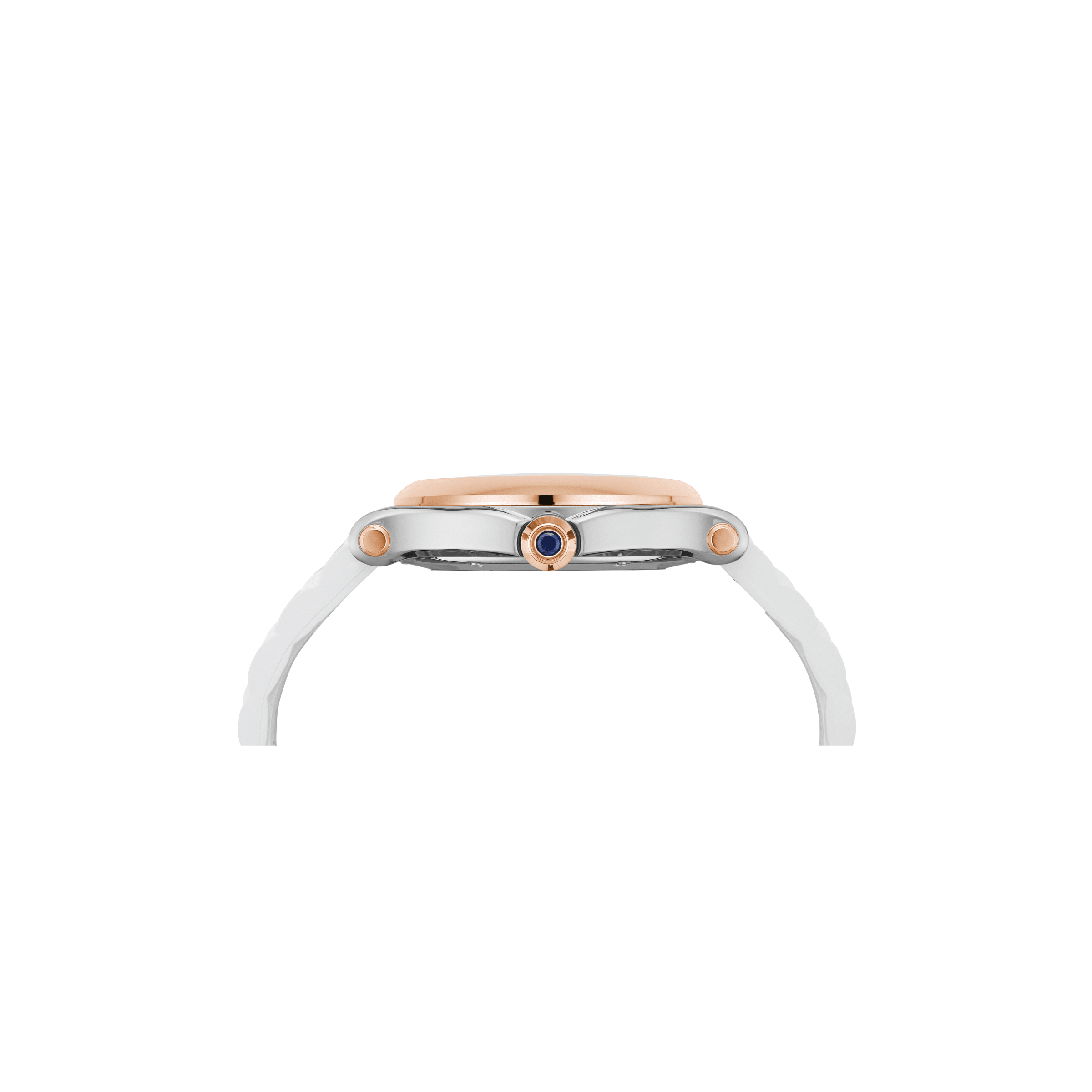 HAPPY SPORT 36 MM, QUARTZ, ETHICAL ROSE GOLD, LUCENT STEEL™, DIAMONDS 278582-6001