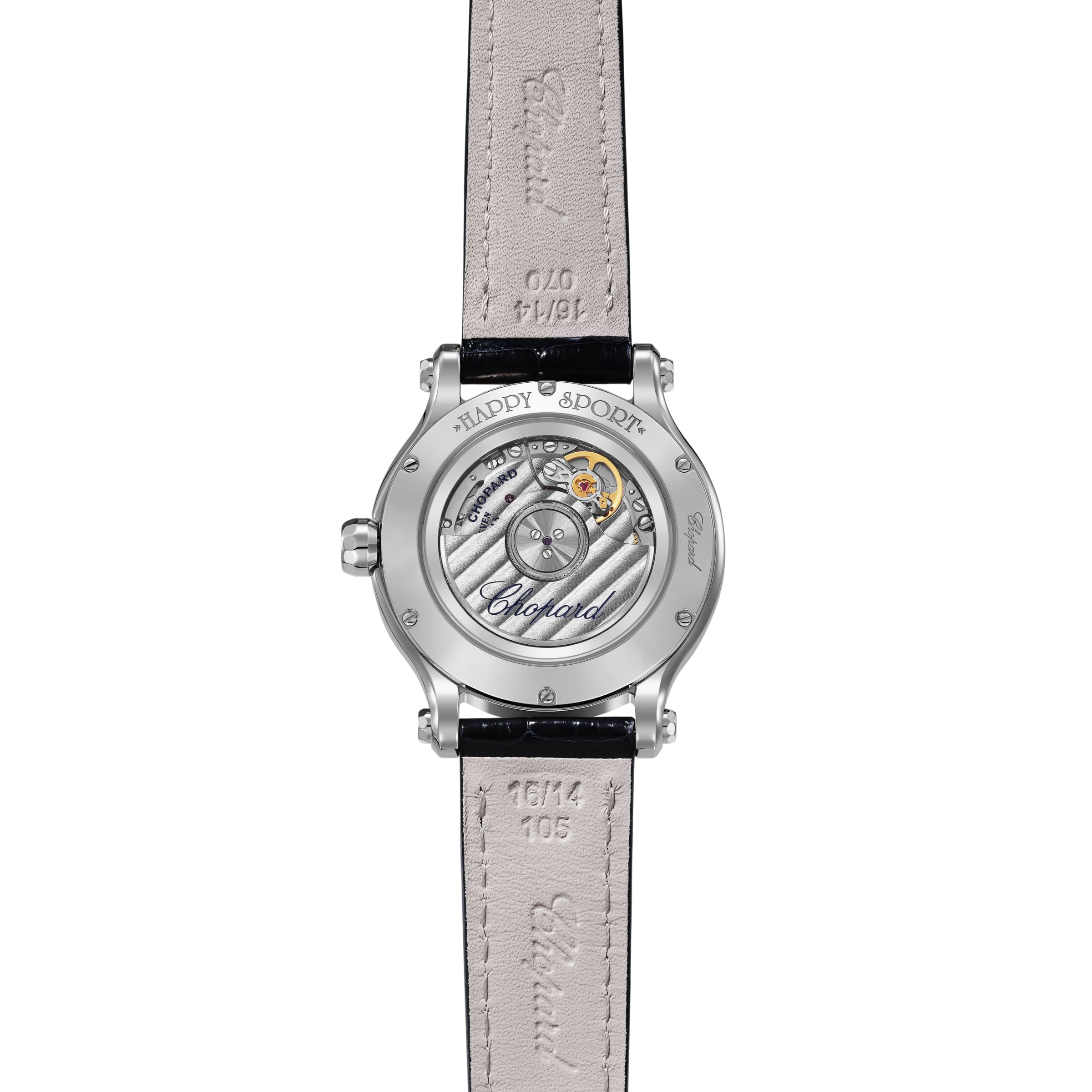 HAPPY SPORT 33 MM, AUTOMATIC, LUCENT STEEL™, DIAMONDS 278608-3003
