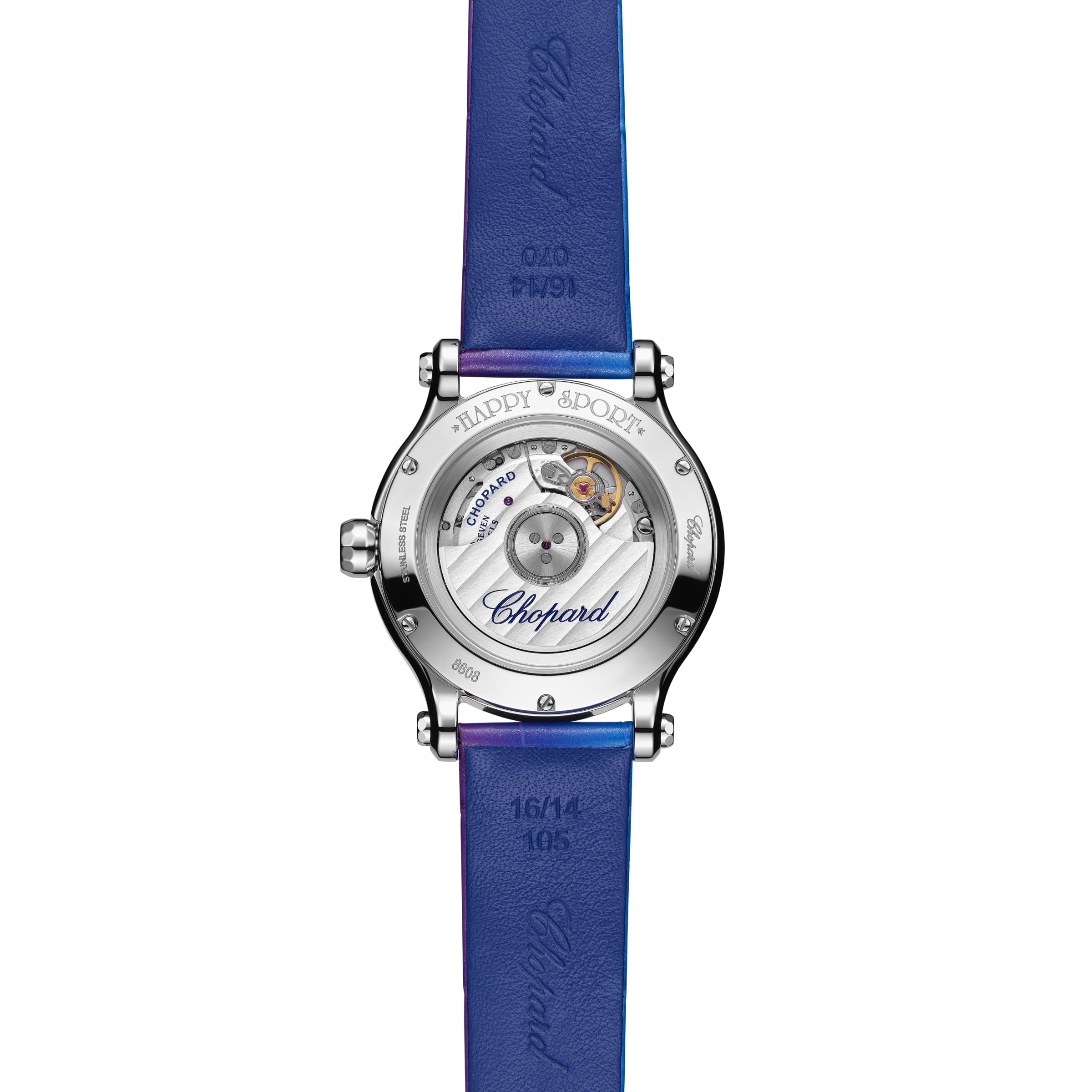 HAPPY SPORT 33 MM, AUTOMATIC, LUCENT STEEL™, DIAMONDS 278608-3006