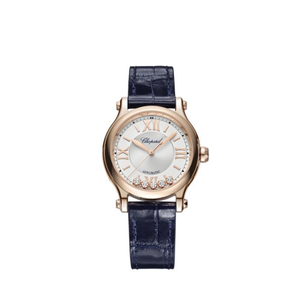 Chopard Happy Sport Ethical Rose Gold & Diamonds Ladies Watch - Premium Luxury Product