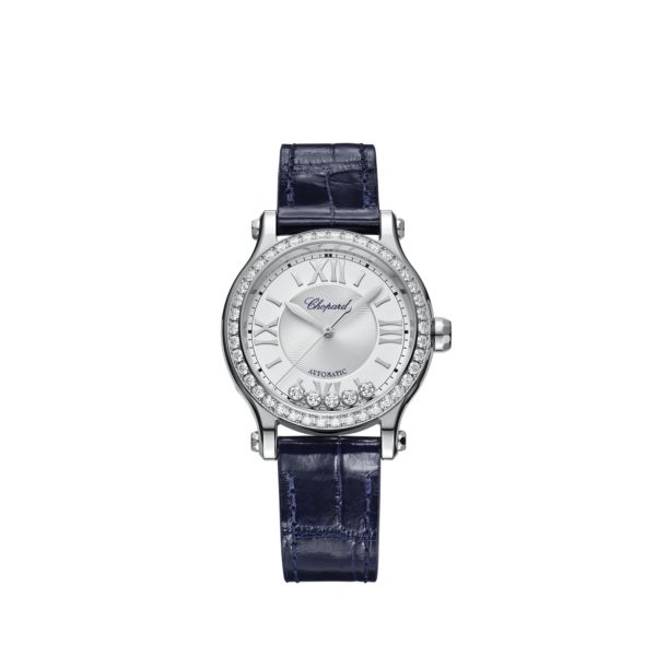 Chopard Happy Sport Stainlees steel & Diamonds Ladies Watch - Premium Luxury Product