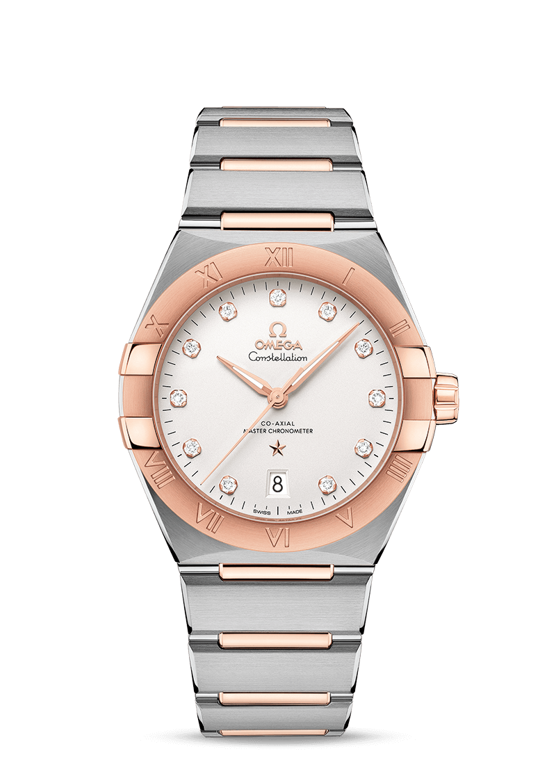 Omega Constellation Co-Axial Master Chronometer Stainless steel & Sedna™ Gold & Diamonds Men’s Watch - Premium Luxury Product