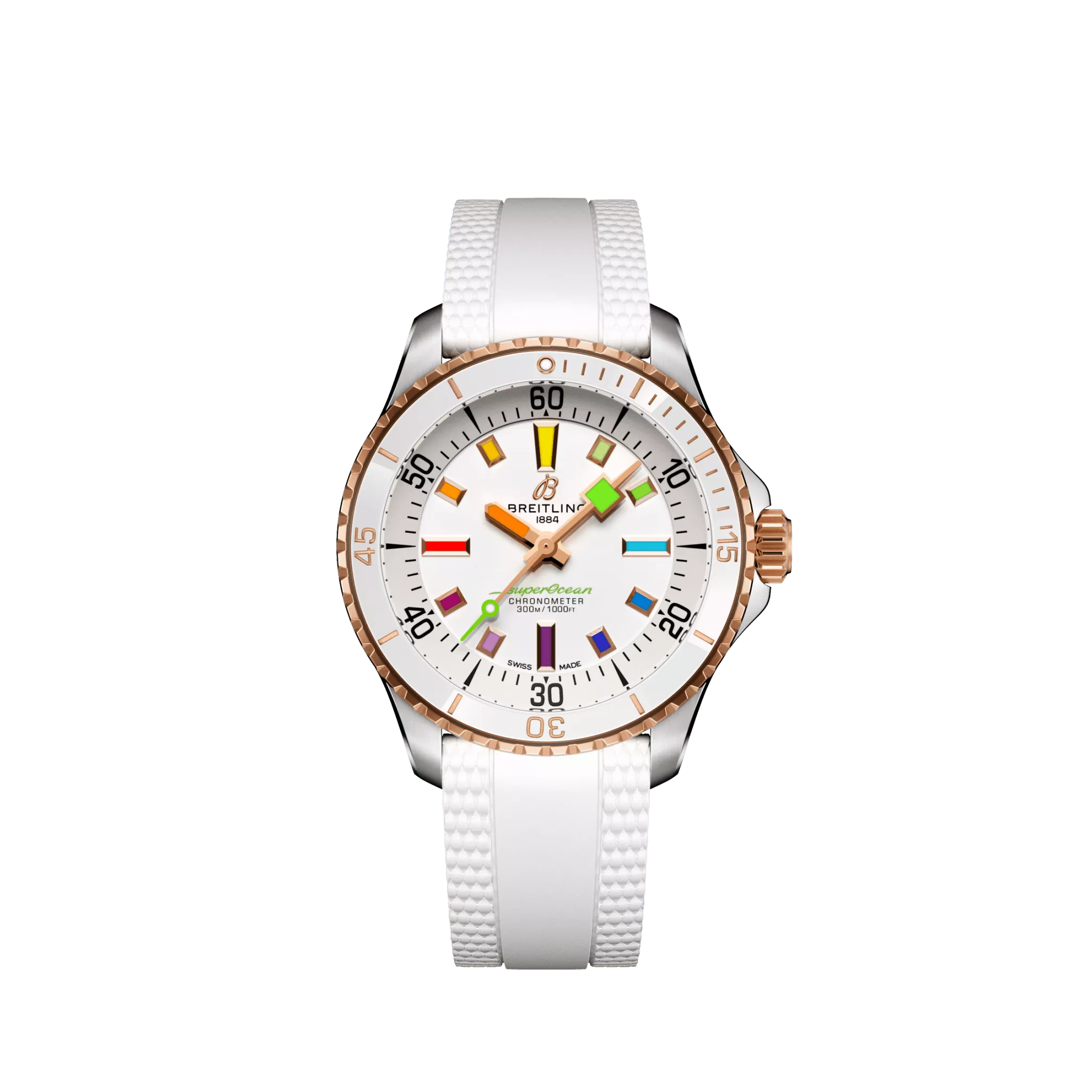 Breitling Superocean Super Diver 36 mm Stainless steel & 18K Red Gold Lady's Watch - Premium Luxury Product