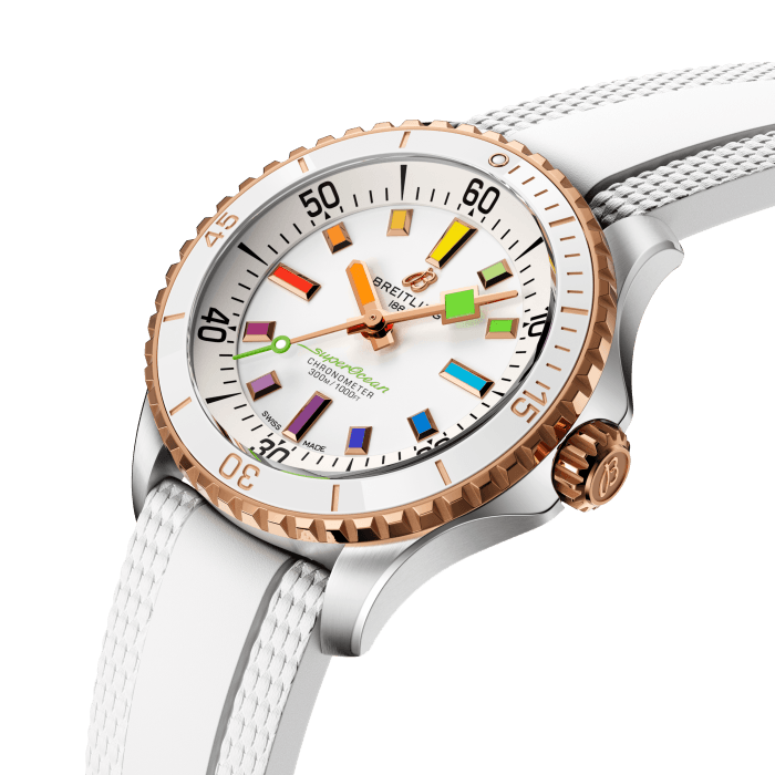 Breitling Superocean Super Diver 36 mm Stainless steel & 18K Red Gold Lady's Watch - Premium Luxury Product