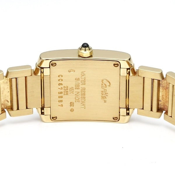 Cartier Tank Française 18K Yellow Gold & Diamonds Lady's Watch - Premium Luxury Product