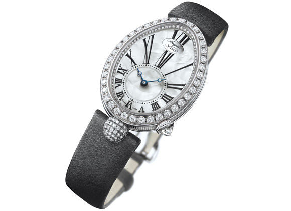Breguet Reine de Naples 18K White Gold & Diamonds Lady's Watch - Premium Luxury Product