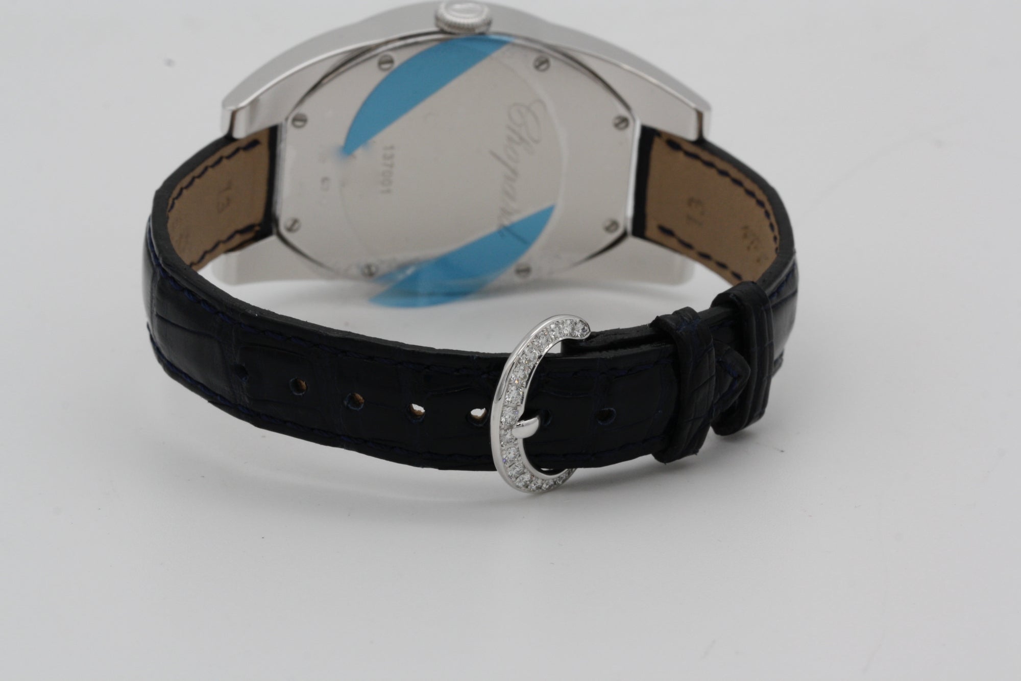 Chopard Classic Cat Eye Small Seconds 18K White Gold & Diamonds Lady's Watch - Premium Luxury Product