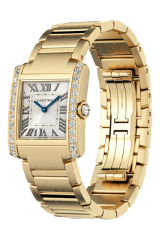 Cartier Tank Française 18K Yellow Gold & Diamonds Lady's Watch - Premium Luxury Product