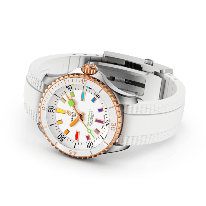 Breitling Superocean Super Diver 36 mm Stainless steel & 18K Red Gold Lady's Watch - Premium Luxury Product