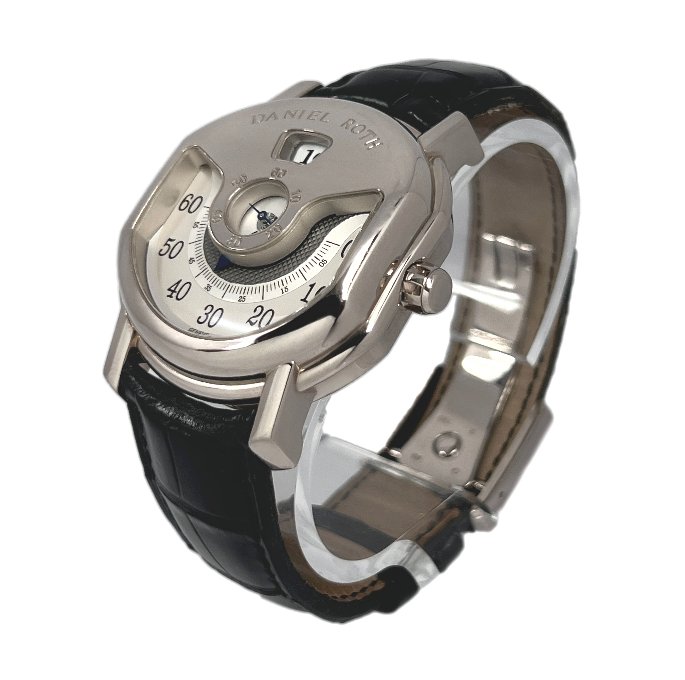 Daniel Roth Ellipsocurvex Papillon 18K White Gold Men`s Watch - Premium Luxury Product