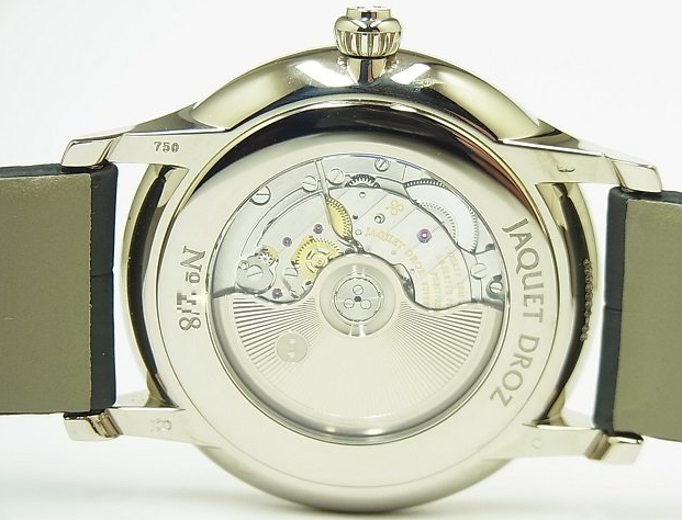 Jaquet Droz Grande Seconde Circled 18K White Gold Mens Watch