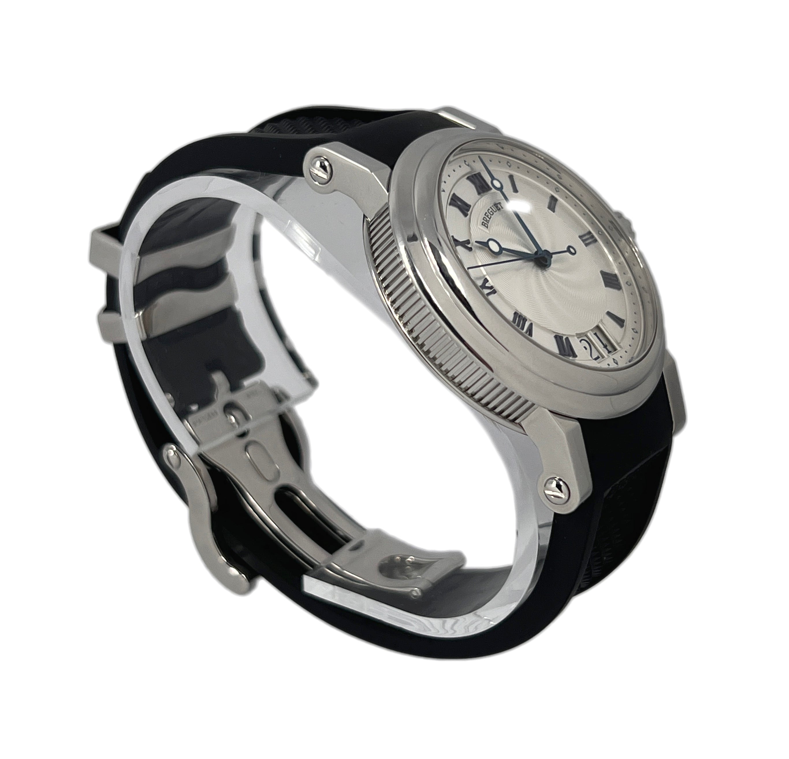 Breguet Marine Automatic Big Date Stainless Steel Men's Watch - Premium Luxury Product