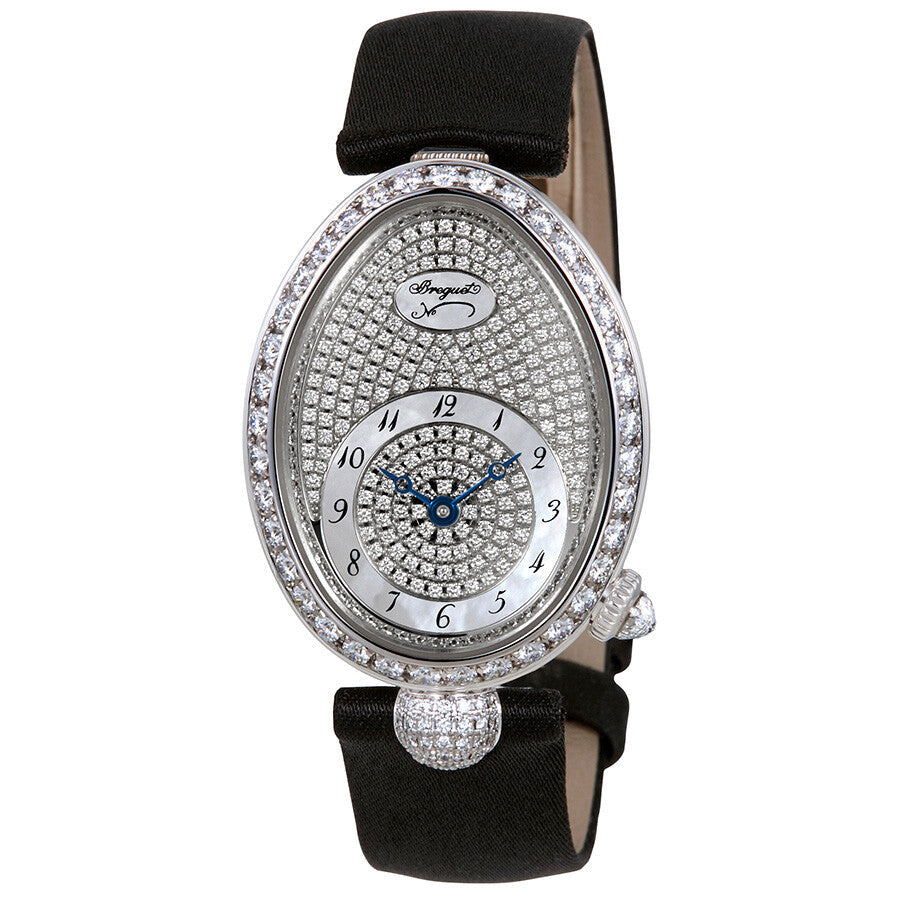 Breguet Reine de Naples 18K White Gold & Diamonds Ladies Watch - Premium Luxury Product