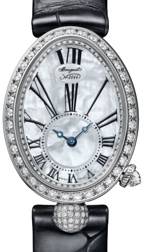 Breguet Reine de Naples 18K White Gold & Diamonds Lady's Watch - Premium Luxury Product