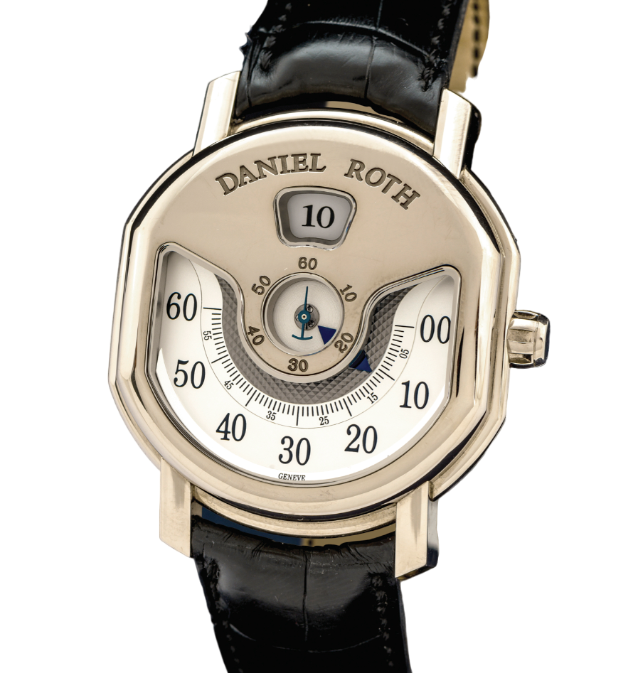 Daniel Roth Ellipsocurvex Papillon 18K White Gold Men`s Watch - Premium Luxury Product