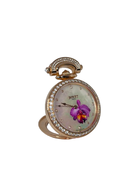 Bovet Amadeo Fleurier 39mm "Orchid" Ladies Watch in 18K Red Gold - Premium Luxury Product