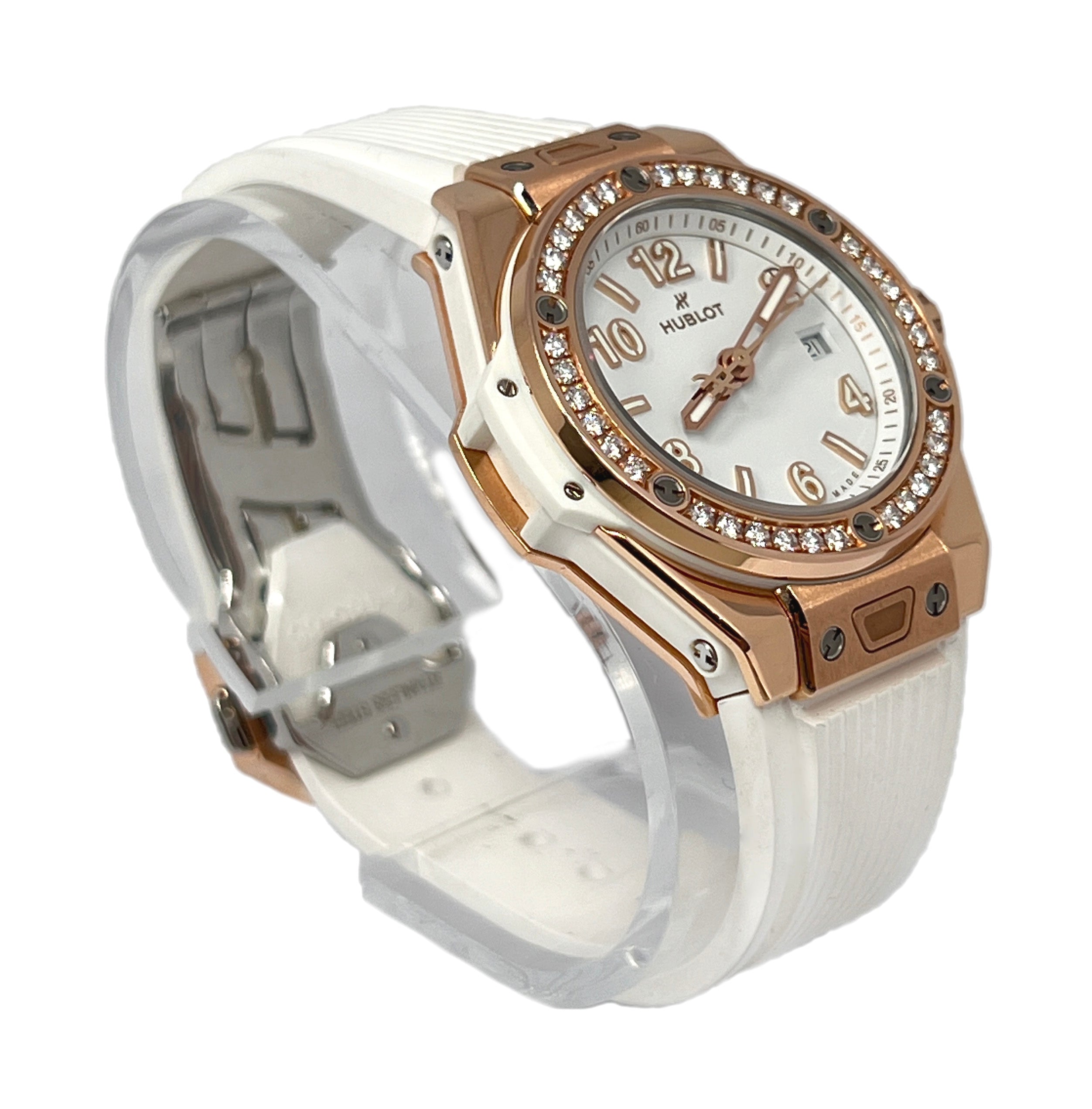 Hublot Big Bang 33mm One Click 18K King Gold & Diamonds Lady's Watch - Premium Luxury Product