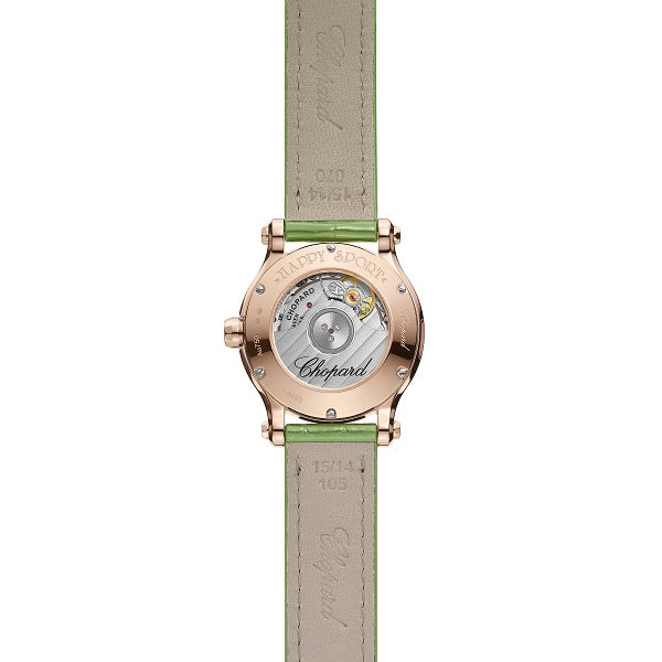 Chopard Happy Sport 18K Rose Gold & Diamonds Lady's Watch - Premium Luxury Product