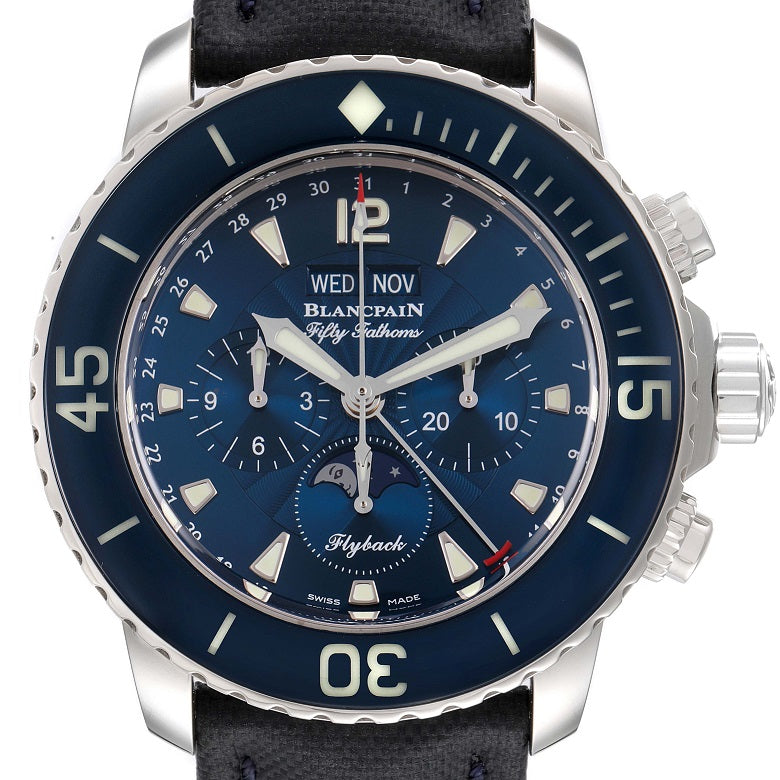 Blancpain Fifty Fathoms Flyback Stainless steel Men's Watch - Premium Luxury Product