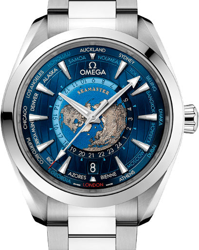 Omega Seamaster Aqua Terra GMT Chronometer Stainless steel Men's Watch - Premium Luxury Product