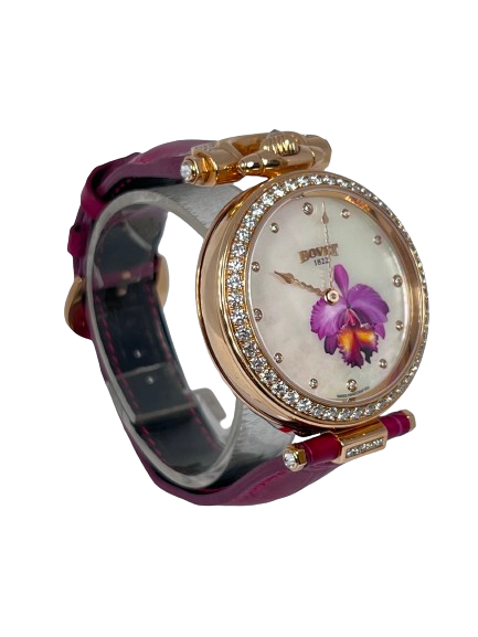 Bovet Amadeo Fleurier 39mm "Orchid" Ladies Watch in 18K Red Gold - Premium Luxury Product