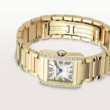 Cartier Tank Française 18K Yellow Gold & Diamonds Lady's Watch - Premium Luxury Product