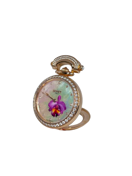 Bovet Amadeo Fleurier 39mm "Orchid" Ladies Watch in 18K Red Gold - Premium Luxury Product