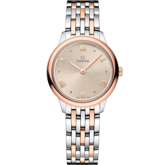 Omega De ville Prestige Stainless steel & 18K Sedna™Gold Lady's Watch - Premium Luxury Product