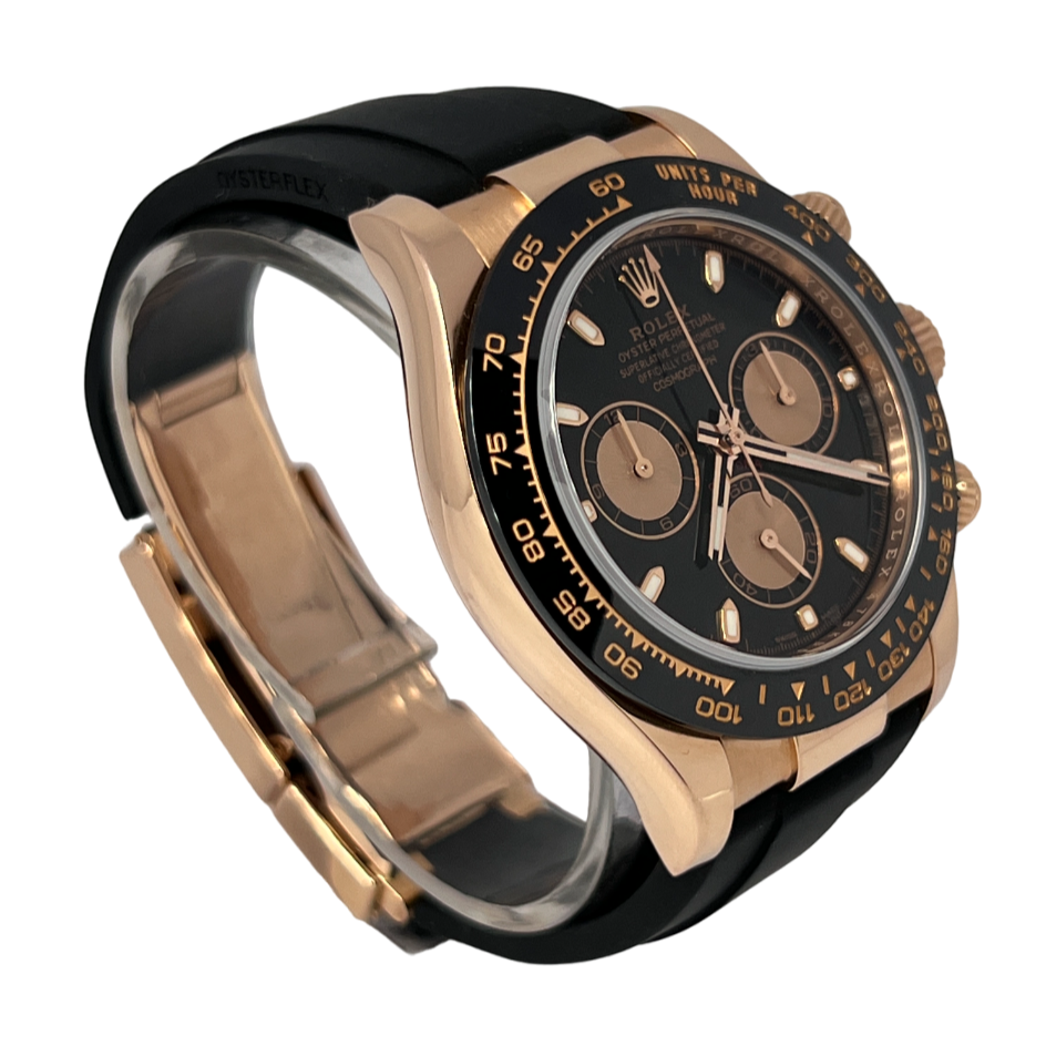 Rolex Cosmograph Daytona Chronograph 18K Rose Gold & Black Ceramic Men's Watch