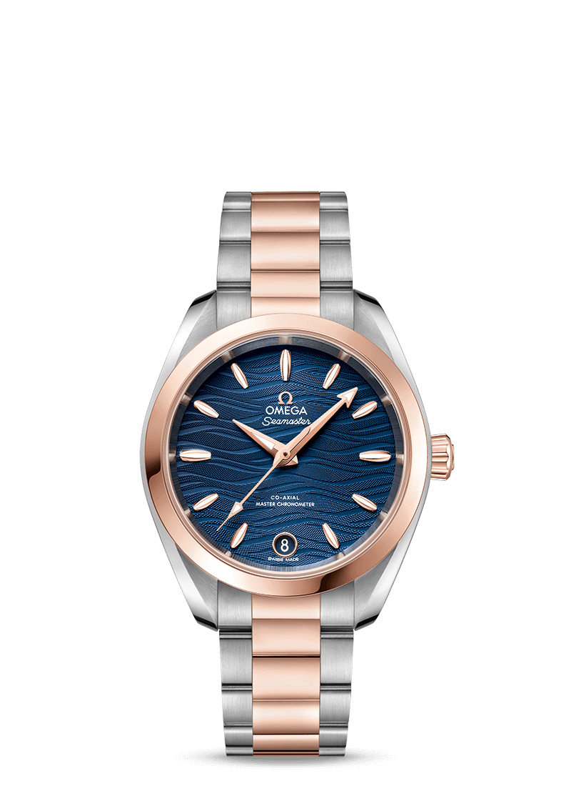 Omega Seamaster Aqua Terra Co-Axial Master Chronometer Stainless Steel & 18K Sedna™ Gold Lady's Watch - Premium Luxury Product
