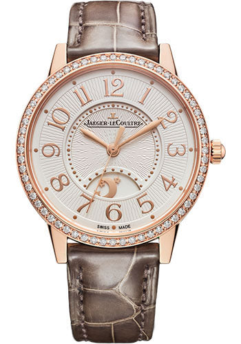 Jaeger-Lecoultre Rendez-Vous  Classic Night & Day 18K Rose Gold & Diamonds Lady's Watch - Premium Luxury Product