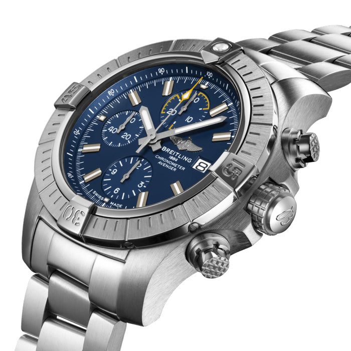 Breitling Avenger Chronograph Stainless Steel Men's Watch - Premium Luxury Product