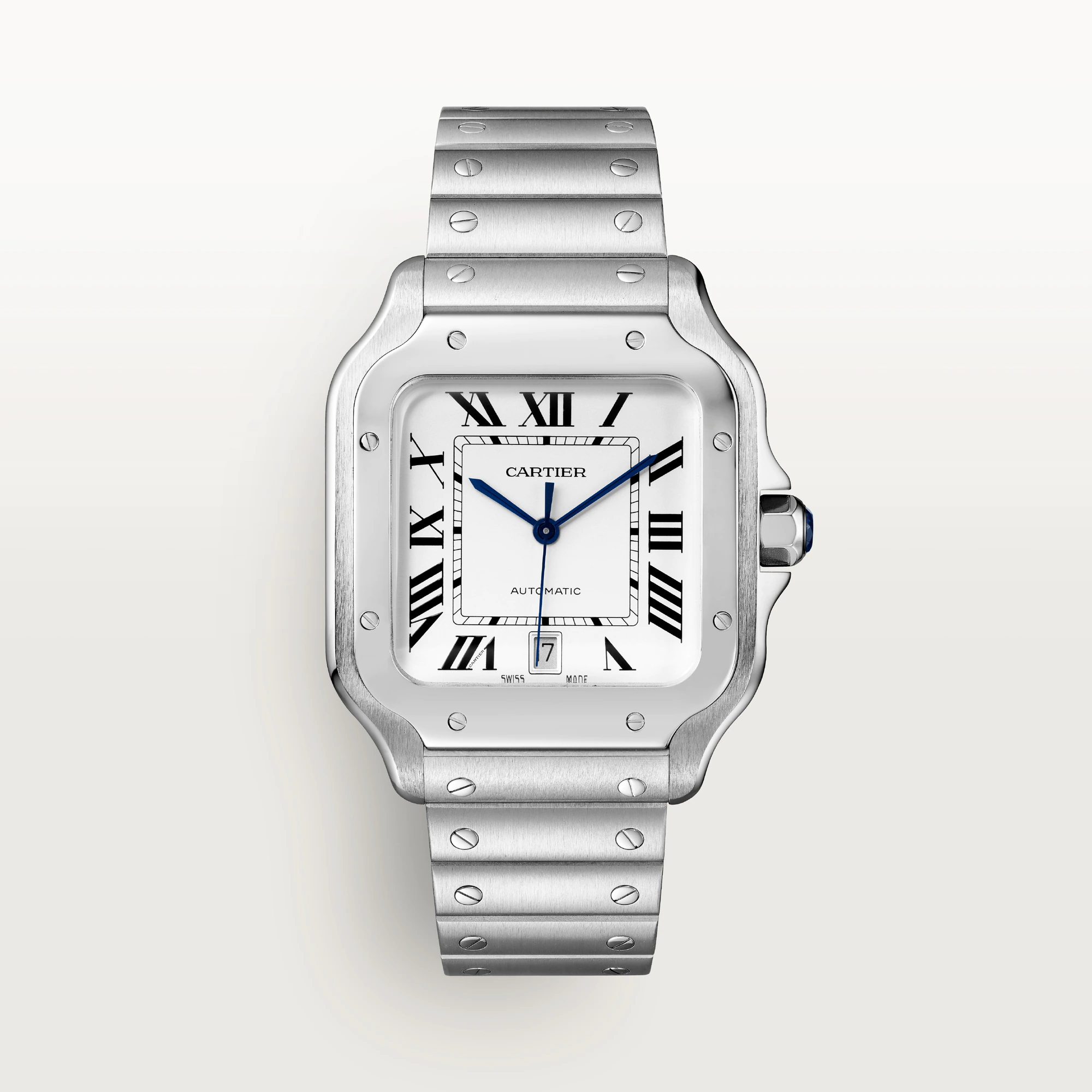 Cartier Santos Stainless Steel Men's Watch - Premium Luxury Product