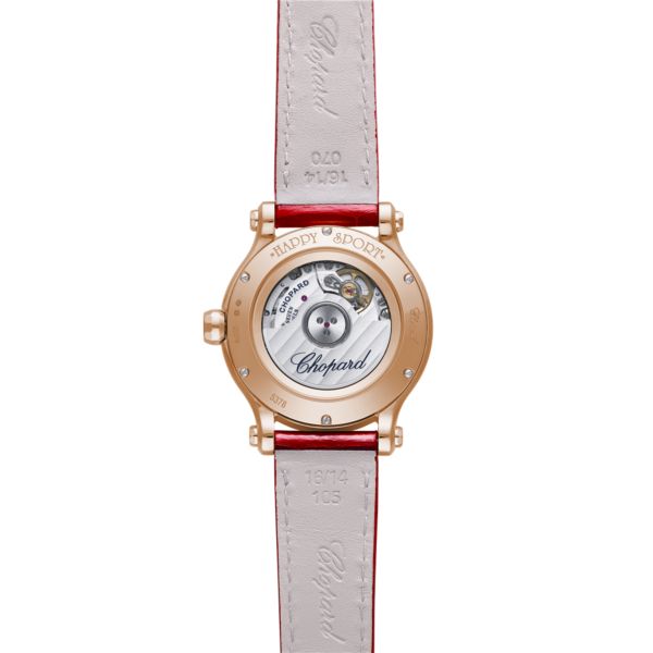 Chopard Happy Sport Ethical Rose Gold & Diamonds Ladies Watch - Premium Luxury Product
